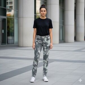 Calvin Klein Womens Size 31 Ankle Skinny Camo Jeans Denim Fashion Casual Street